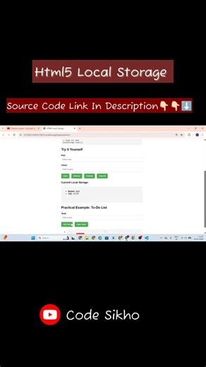 Never Lose User Preferences Again With LocalStorage #webdev #html5 #shorts