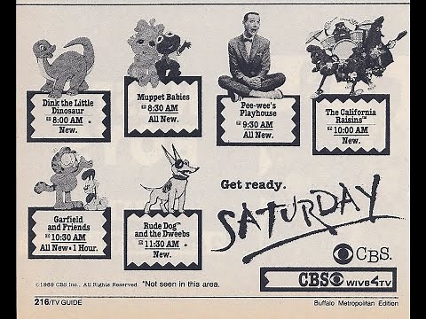 CBS Saturday Cartoon Lineup with commercials (1989 Fall)