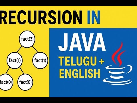 Recursion in Java Explained with Examples | Telugu + English