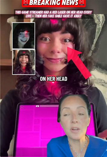 This Game Streamer Had a Red Laser on Her Head Every Live — Then Her Fake Smile Gave It Away.#viralvideo #dontclickthesound #bewyork #fyp