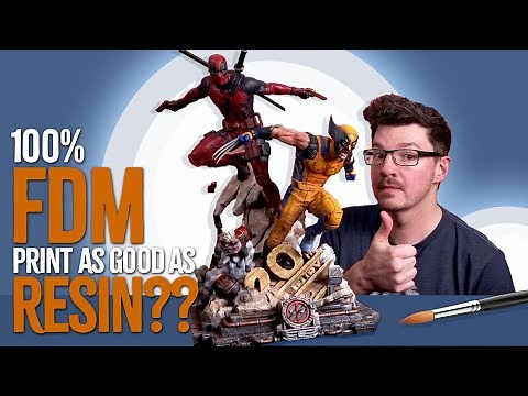 FDM vs. Resin: WICKED 3D printed Deadpool & Wolverine Diorama!