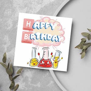 Chemistry Birthday Card, Funny Birthday Card for Chemists, Funny Science Birthday Card, Scientific Birthday Card, Birthday Card for Student - Etsy UK