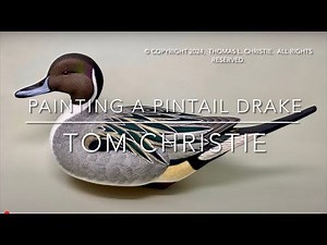 Pintail Drake Decoy Painting Video