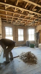 13K views · 488 reactions | We have a good system going now! 珞 #teamwork #renovation #demo #cleanup #insulation #dust #elmstree | Elmstreethouse | Facebook