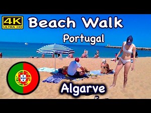 Beach Walk, Portugal, Algarve, 4K Ultra HD