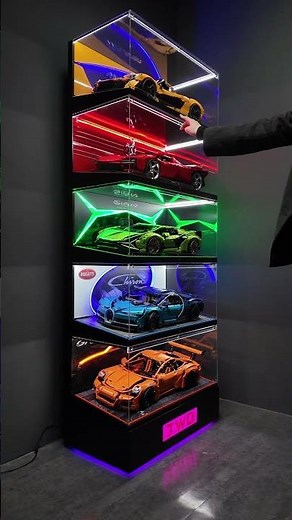 Upgraded Release – Lighting Display Case for LEGO Technic Flagship Supercars