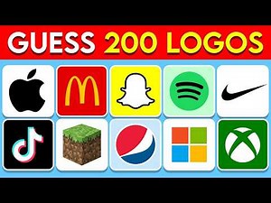 Guess The Logo challenge in 3 Seconds | 300 Famous Logos | Logo Quiz 2025