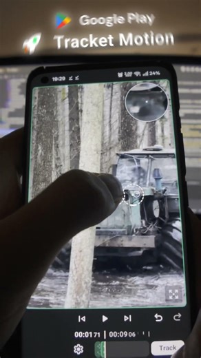 Testing my motion tracking video editor app for Android using video from: operator_htz (TT)