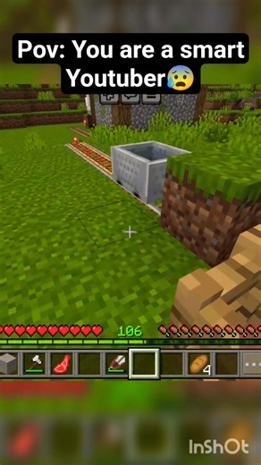 Minecraft smart youtuber short #minecraftshorts #viral
