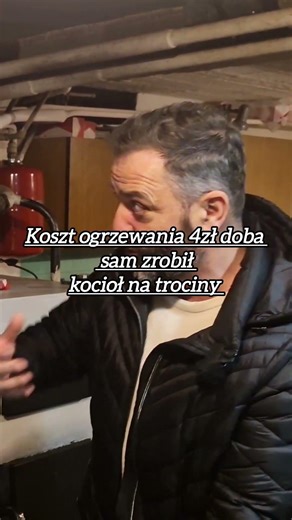 4zł/doba to koszt ogrzewania domu. Sam zrobił kocioł na trociny #Kocioł #Ogrzewanie #DobryProjekt