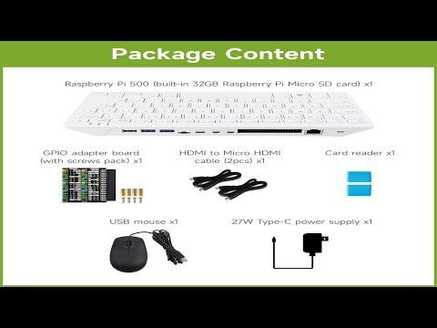 Waveshare Pi 500 Basic Kit, a Pi Designed Into a Keyboard