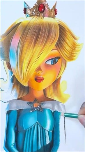 How to draw Rosalina #rosalina #supermariogalaxy #supermariobros #mario #drawing #superstar