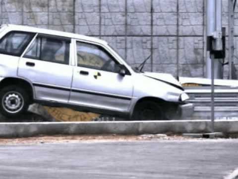 Crash Cushion Test Video Clip | TWFT Impact Attenuator | Impact Black Hole