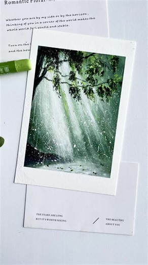 Capturing Light in Rain with Oil Pastels