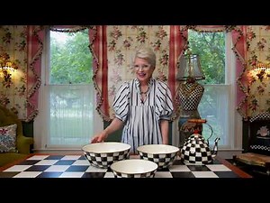 Mackenzie Childs Set of 3 Mixing Bowls on QVC