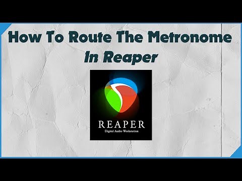 Routing The Metronome In Reaper