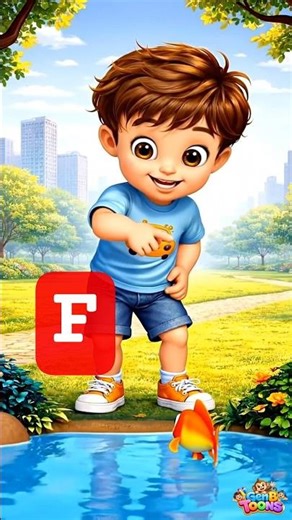 Learn ABC with Fun | Letter F | Phonics, Words & Cartoon Animation for Kids #cartoon #funny