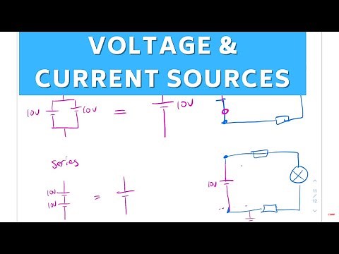 Combining Voltage & Current Sources Series/Parallel - Revising Electronics & Electrical Principles 1
