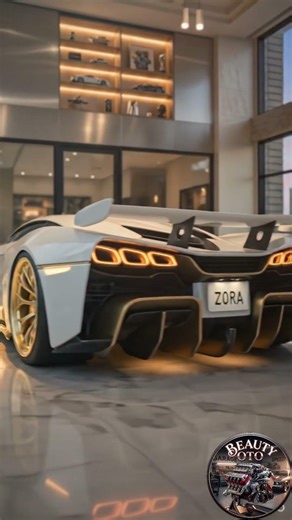 Stunning Chevrolet Zora Concept | White & Gold Hypercar