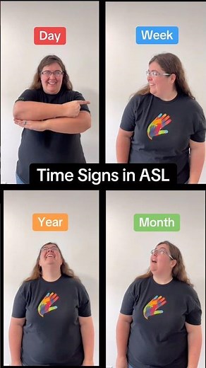 📆 How to sign Day, Week, Month, Year in ASL | Beginner ASL Time Signs