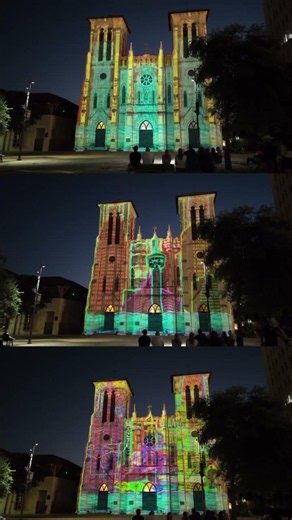 The San Antonio | The Saga light show at the historic San Fernando Cathedral