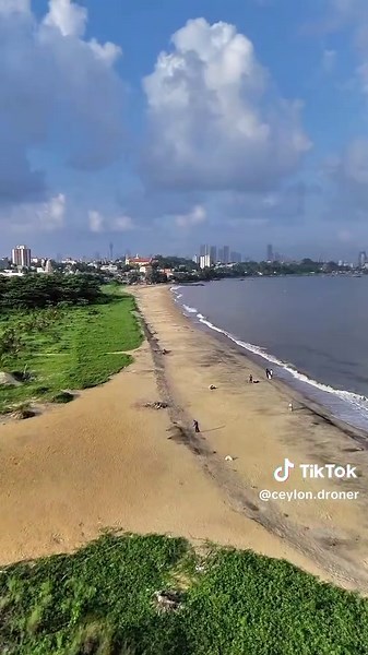 Breathtaking Drone View Over Crow Island Beach Park