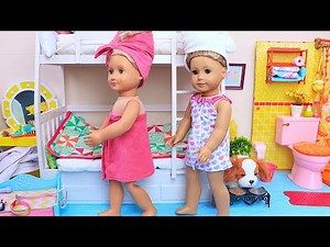 Sister Morning Routine for School with puppy ! Play Toys!