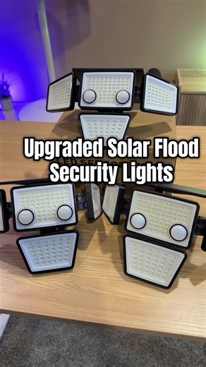 Upgraded Motion Detector Flood Lights Solar #securitylight #homesecurity