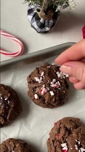 No Chill Dough! Easy Chocolate Peppermint Cookie Recipe for Christmas