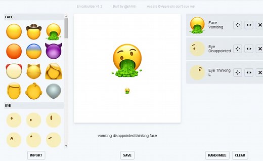 【wwt体验系列】体验制作emoji表情的网站，Emoji Builder～