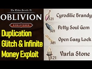 Oblivion Remastered duplication glitch PC Xbox PS5, gold glitch, money glitch, dupe exploit