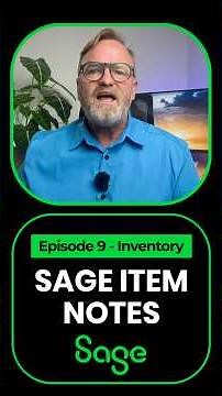 Ep. 9 How to ACTUALLY Use SAGE ITEM NOTES (as inventory management tool)