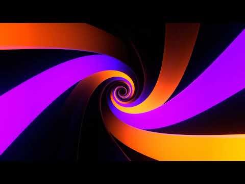 Hypnotic Spiral Purple and Orange 4k 30 mins Silent