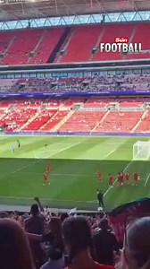 Whitstable Town celebrate taking the lead at Wembley in the FA Vase final. 🏆 Half the town has turned out in force for the historic occasion 🥳 | Dream Team