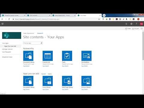 Adding an App to SharePoint Online