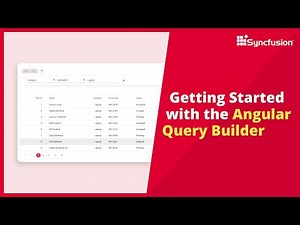 Getting Started with the Angular Query Builder