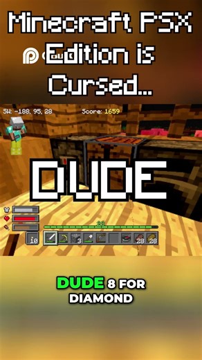 Gold is Better than Iron? Minecraft PSX Edition#cavedweller #minecraft #gaming #creepy #memes #epic