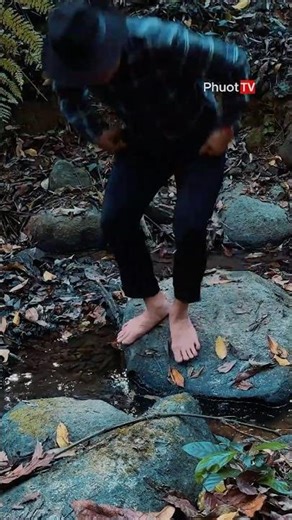 Barefoot by the Stream | First Touch of the Forest