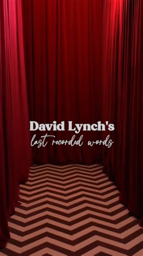 Lost In Film on Instagram: "David Lynch’s last recorded words ❤️✨He passed away one year ago today, and these were part of his final public message at Meditate America in September 2024. We wanted to put together a small tribute video to honor his memory. ✂️: @ignaciomontalvo_"