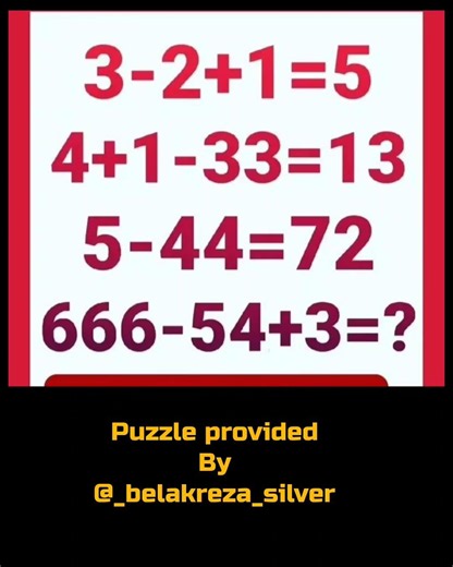 Random math number puzzle