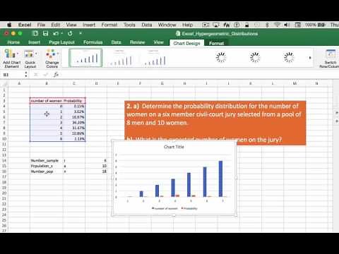 Hypergeometric Distributions Using Excel 3