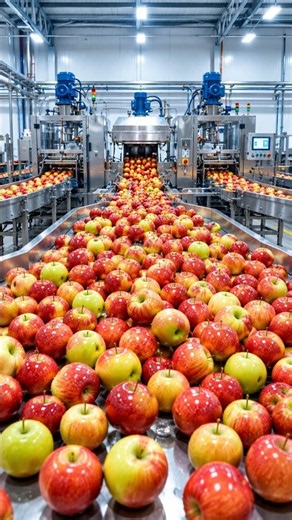 How Apple Juice Is Made in a Factory: Step-by-Step