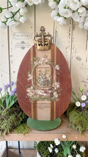 Whimsical Easter Decor DIY 👑 Vintage Charm with Gold Details