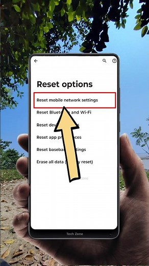🔧 How to Reset Mobile Network Settings on Motorola | Fix Network Issues 2025 | Tech Zone #shorts