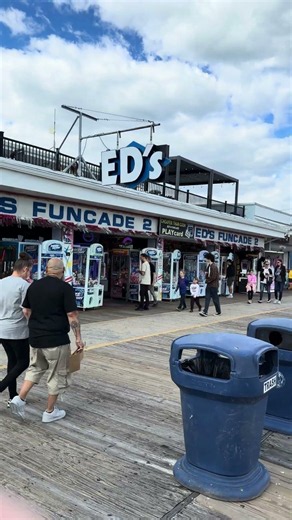 Taking a stroll on the Wildwood boardwalk! ￼ #wildwood2026 #wildwood