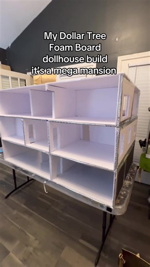 Dollar Tree Foam Board Dollhouse Build Mega Mansion