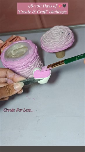 98/100Days of Create &Craft challenge✅ #diy aethethic room decor box #shorts #love 💖🖤 @CreateForLess