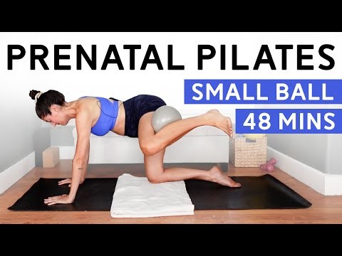 Small Ball Prenatal Pilates Workout (48 Mins) - At-Home Pilates for Pregnancy