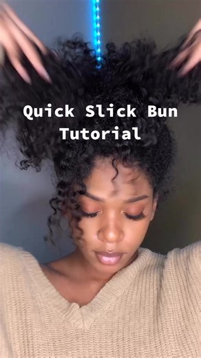 This is my quick on the go high slick bun tutorial! Imma start doing YouTube videos with more details soon I promise ! #fyp #hairstyle #hairtutorial