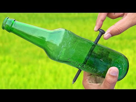 You WON'T BELIEVE How to Make a Hole in Glass Bottle! This is GENIUS